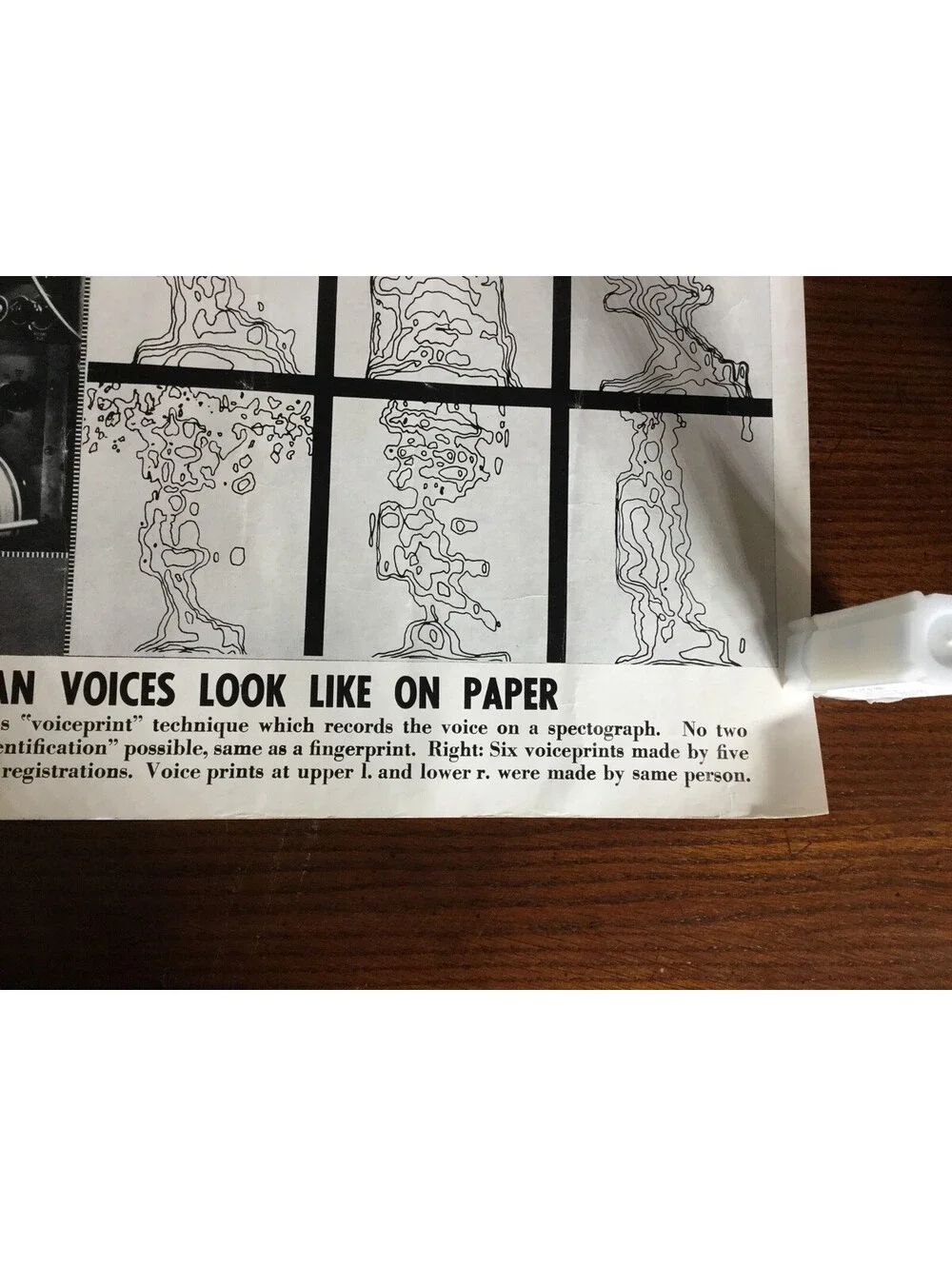 Illustrated Current News - Voice Record on Spectrograph LG Kersta Voiceprint